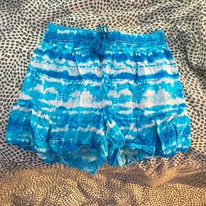 Tie die Blue Wavy beach shorts